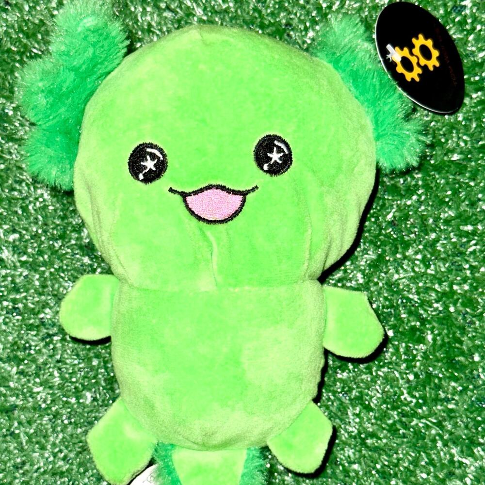 Toy Works Cute Kawaii Green Axolotl Stuffed Animal Plush Toy New With Tag